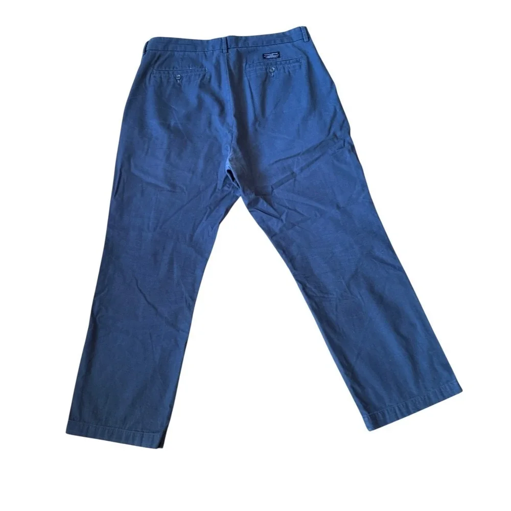 Banana Republic Emerson Mens 38x30 Blue Cotton Casual Chino Pants